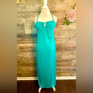 Apt. 9 Halter-Tie Maxi Dress Teal